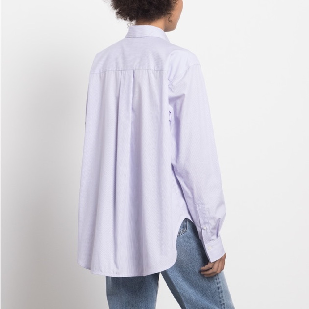 Toteme Lavender Button Down Shirt - Picture 2 of 9